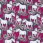 Preview: French Terry Free Horses by Steinbeck Pferde auf Pink mit Rosen
